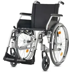 Bischoff & Bischoff Rollstuhl Pyro Start SB 52 - Behinderten-Bedarf – Leichter Rollstuhl mit individueller Sitzhöhe, hoher Stabilität und sicherer passiver Beleuchtung für komfortable Mobilität bis 125 kg.