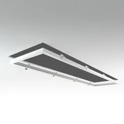 LED Panel Einbaurahmen 160x40cm weiß Deckeneinbau Montagerahmen für Rigipskarton...