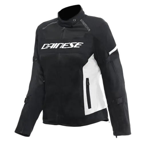 Dainese Air Frame 3 Damen Motorradjacke 48=42D schwarz-weiß - Hochwertige Motorradjacke für Damen mit atmungsaktivem Material und herausnehmbaren Protektoren. Ideal für den Sommer und bietet optimalen Komfort und Sicherheit auf Touren.