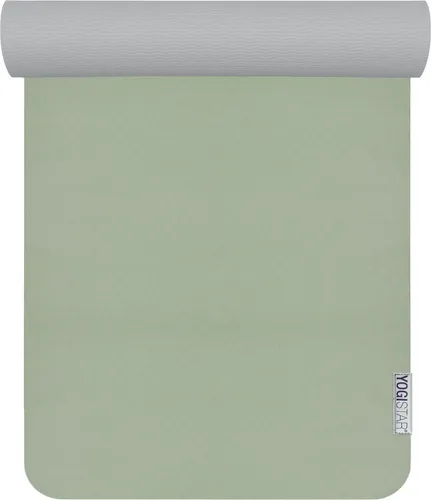 YOGISTAR Matte in creme - Einheitsgröße FS 2025 - Hypoallergene Sportmatte, rutschfest und schweißresistent; ideal für Yoga und Fitness ohne PVC, Latex und Gummi; Stärke: ca. 5 mm.