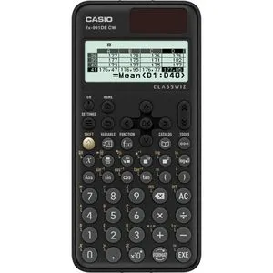 CASIO FX-991DE CW - Wissenschaftlicher Taschenrechner schwarz, 680+ Funktionen und ergonomisches Design für Bildung und Beruf
