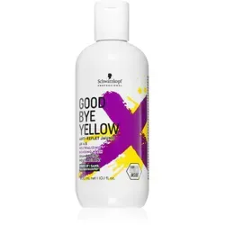 Schwarzkopf Goodbye Yellow Shampoo 300 ml - Spezialshampoo für blondiertes Haar, neutralisiert unerwünschte Gelbtöne und sorgt für strahlende Farbbrillanz.