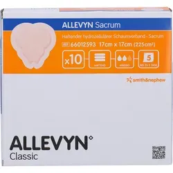 Allevyn Sacrum klein 17x17 cm Wundverband haftend - 10 Stück - Pflaster mit hervorragender Saugfähigkeit, ideal für die Versorgung von Wunden und Druckgeschwüren, sorgt für eine optimale Heilung.