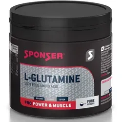 Sponser Unisex L-Glutamine (350g) - 100% reines L-Glutamin - Sportnahrung zur Unterstützung von Muskelaufbau und Regeneration, ideal für Kraft- und Ausdauertraining. Fördert die Erholung und Immunfunktion nach intensiven Belastungen.
