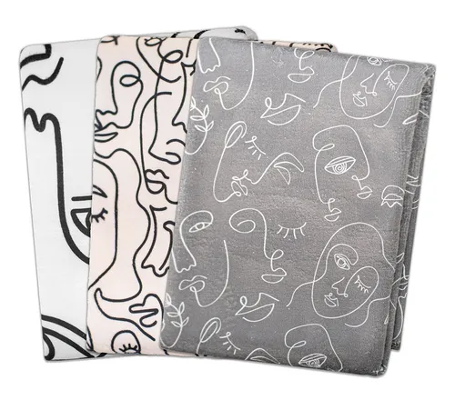Genius Geschirrtuch Set - 3 saugfähige Mikrofaser Küchentücher - Küchentextilien, Set mit 3 bunten Geschirrtüchern aus Mikrofaser, extrem saugfähig und ideal für die schnelle Reinigung in der Küche.