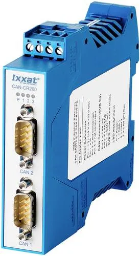 Ixxat CAN-CR200 Repeater 24 V/DC - Modularer ISO 11898-2 CAN Repeater für optimierte Netzwerktopologien, schützt vor Schäden durch galvanische Trennung und erhöht die Belastbarkeit von CAN Bussystemen.