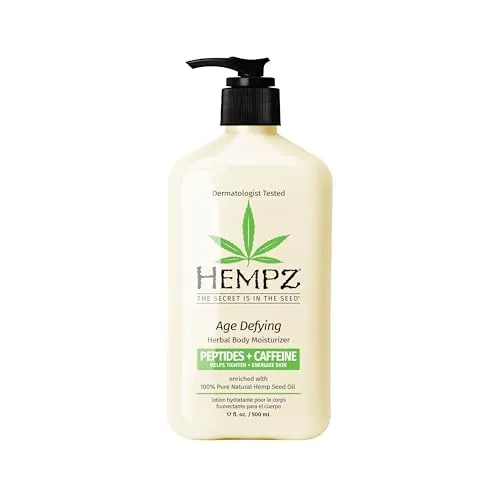 HEMPZ Age-Defying Feuchtigkeitsspendende Bodylotion 500 ml - Tagespflege mit intensiver Feuchtigkeit, sorgt für samtweiche Haut und regeneriert die Elastizität. Ideal nach dem Baden oder Duschen für ein erfrischendes Hautgefühl.