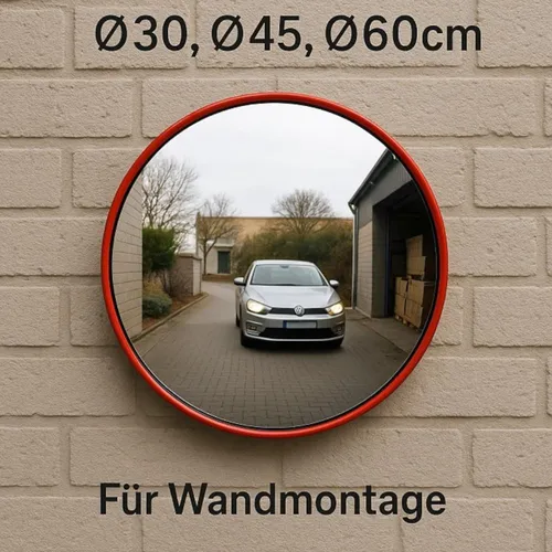 Verkehrsspiegel BESTVIEW 45 cm – Sicherheitsüberwachung für unübersichtliche Stellen - Ideal für Innen- und Außenbereiche: Der Verkehrsspiegel BESTVIEW mit 45 cm Durchmesser sorgt für optimale Sichtbarkeit und Sicherheit. Inkl. stabiler Halterung und schwenkbarer Lagerung für individuelle Einstellung.