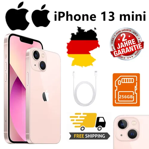 Apple iPhone 13 Mini 256GB Rosé - Generalüberholt - Simlockfreies Handy mit 256GB Speicher, kompakt und leistungsstark – ideal für Nutzer, die ein handliches Smartphone suchen.
