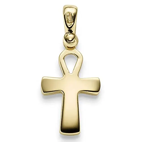 Anhänger ägyptisches Kreuz Ankh Leben & Wiedergeburt 585 Gold Gelbgold 23x10mm