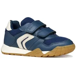 Geox J RANN-E BOY Klettschuh Halbschuh mit Kontrastbesatz, Größenschablone zum Download blau 33 EU