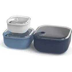 ROTHO Lunchbox 3er-Set ELA - Brotdosen aus lebensmittelechtem Kunststoff, 100% auslaufsicher und luftdicht, ideal für die sichere Aufbewahrung und den Transport von Lebensmitteln, mikrowellengeeignet und spülmaschinenfest.