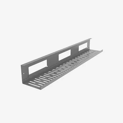 Flexispot Kabelkanal Schreibtisch Large Kabelmanagement cmp051L Kabelwanne Flexibles und platzsparendes Kabelmanagement (Silver)