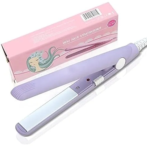 2-in-1 Mini-Haarglätter aus Keramik und Turmalin - Kompakter Haarglätter mit beweglichen 3D-Platten für schnelles Stylen. Erhitzt in nur 30 Sekunden und sorgt für gleichmäßige Hitzeverteilung, ideal für glattes oder lockiges Haar.