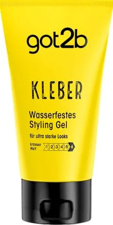 got2b Kleber Haar Gel Halt 6 (150 ml) - Wasser- und schweißfestes Haargel für extremen Halt. Ideal für vertikale Styles und Sleek Looks – hält bis zur nächsten Haarwäsche. Einfach anzuwenden und perfekt für langanhaltende Frisuren.