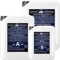 DIPOXY-2K-700 Epoxidharz 1,5kg - Epoxidkleber in Profi-Qualität, kristallklar und geruchsarm, ideal für Tischherstellung, Aquarienbau und Modellbau. Einfach zu verarbeiten mit optimalen Ergebnissen!