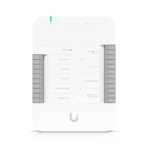 Ubiquiti Door Access Hub (UA-Hub-Door) - Zubehör für Netzwerke, intelligente Türzugangslösung mit einfacher Integration in bestehende Systeme und hoher Sicherheit.