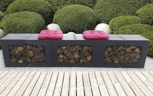 EHL U-Stein unbewehrt 40 x 50 x 40 cm anthrazit - Beeteinfassungen aus robustem, unbewehrtem Beton in elegantem Anthrazit, ideal für kreative Garten- und Landschaftsgestaltung.