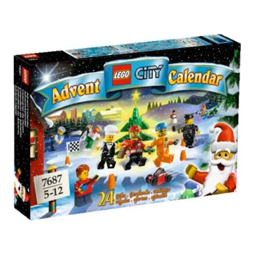 LEGO City Adventskalender 7687 von 2009 - LEGO Adventskalender für die Weihnachtszeit, enthält 257 Teile und 9 Minifiguren, ideal für Kinder ab 5 Jahren und Sammler.