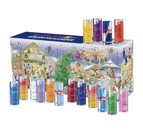 Red Bull Adventskalender 2025 PRE ORDER - Adventskalender mit Türchen für Weihnachten 2025, enthält exklusive Red Bull Produkte und sorgt für festliche Vorfreude.