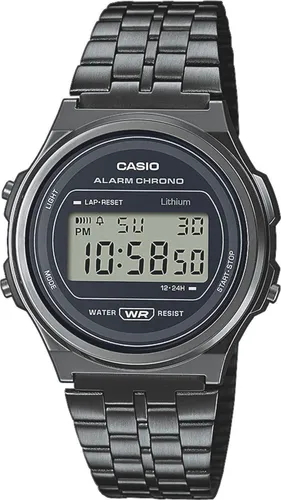 Casio Digitaluhr Armbanduhr Vintage A171WEGG-1AEF - Grau/Schwarz