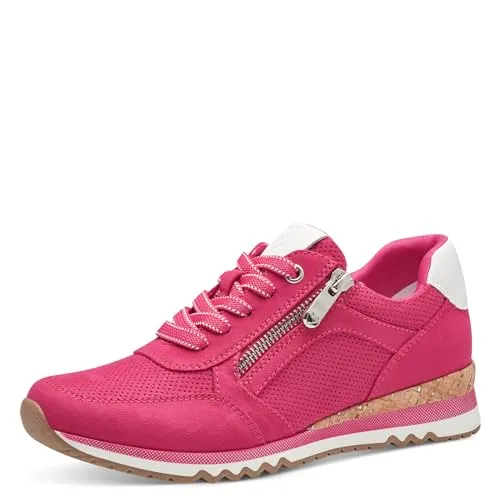 MARCO TOZZI Damen 2-23781-41 Sneaker, Pink Comb, 37 EU - Damen-Sneaker mit innovativer Feel me Sohle für wolkenähnlichen Tragekomfort. Vegan und mit Wechselfußbett für individuelle Anpassung. Elegantes Design trifft auf hohe Funktionalität.