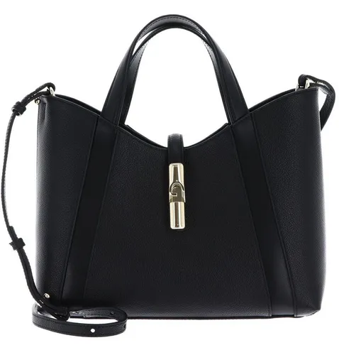 Furla Goccia Shopper Tasche S Leder 28 cm schwarz - Elegante Handtasche aus hochwertigem Leder, ideal für den täglichen Gebrauch und stilvolle Auftritte.