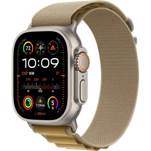 Apple Watch Ultra 2 GPS Beige 49 mm - Smartwatch mit innovativen Funktionen wie Schlafmonitor, Blutsauerstoffsensor und 10 ATM wasserdicht. Perfekt für Technikliebhaber und Sportbegeisterte.
