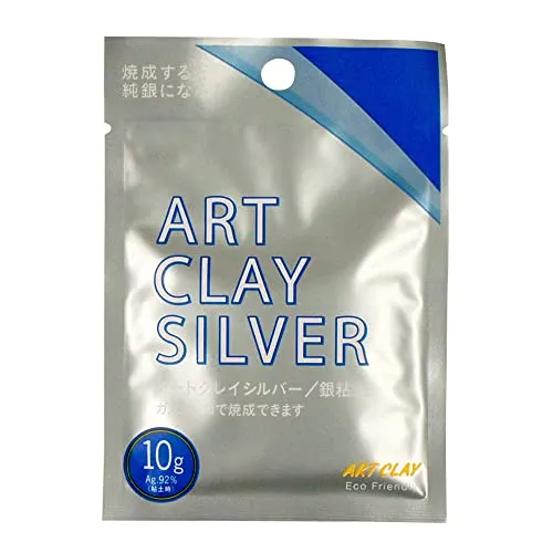 Art Clay Silver Clay 10 g NEUE FORMEL - Hochwertiger Silber Ton für kreative Schmuckgestaltung, aus reinem Silberpulver und ideal für Künstler und Bastler