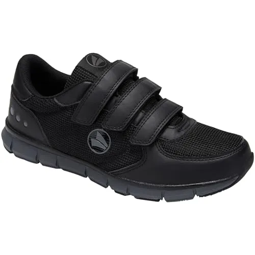JAKO Comfortschuh Comfort Mesh JET BLACK - Sonstige Sportschuhe mit atmungsaktivem Mesh-Material und Fast-Dry Lining Technologie für trockene Füße. Ideal für Alltag und sportliche Aktivitäten, bietet eine flexible Sohle und hohen Tragekomfort.