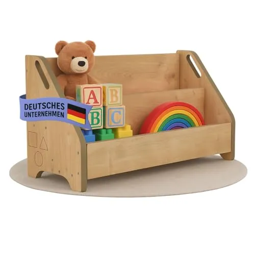 Mein-Regal Bücherbox DOOWY Eiche hell – Kompaktes Standregal mit 2 Fächern - Die Bücherbox DOOWY vereint Stil und Funktionalität. Mit zwei Ablageflächen ideal zur Aufbewahrung von Büchern und Deko. Perfekt für kleine Räume – robust und einfach montierbar.