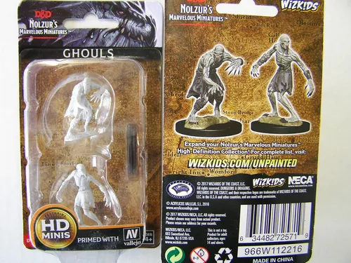 WZK72571 - D&D Nolzur's Marvelous Wave 1 - Unpainted Miniatures Ghouls