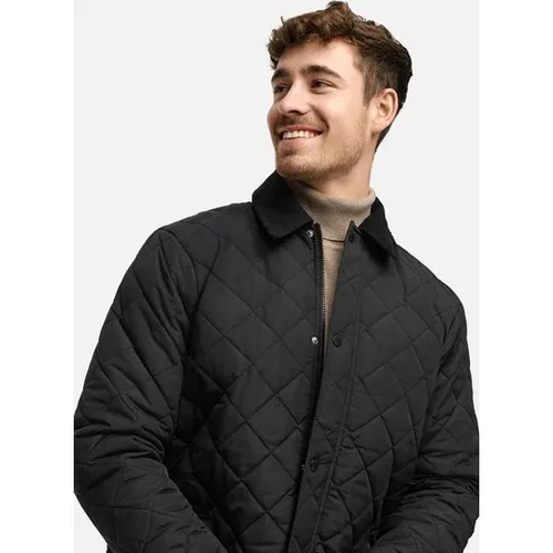 INDICODE Übergangsjacke INDram - Stylische Herrenjacke mit hochwertiger Steppoptik und Cordkragen. Ideal für die Übergangszeit, bietet sie angenehme Wärme und praktische Taschen für kleine Essentials.