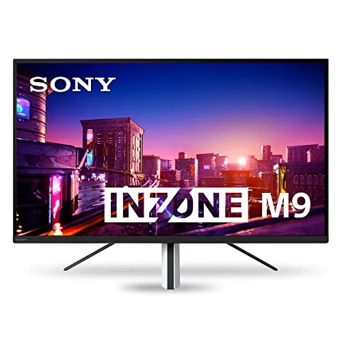 Sony INZONE M9 27 Zoll Gaming Monitor: 4K 144Hz 1ms Full Array Local Dimming HDMI 2.1 VRR 2022 Modell, Weiß, SDMU27M901AEP