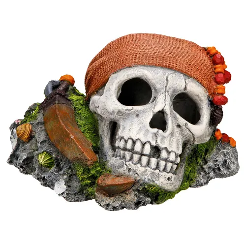 Nobby Aquariendekoration Piraten Totenkopf 14,5x12,5x8,5cm ungiftig