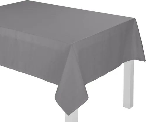 Wirth Tischdecke "WirthNatur" grau, 85x85 cm, eckig - Eckige Tischdecke aus 100% Baumwolle in modernem Grau, perfekt kombinierbar mit den Einzelschals der Serie "WirthNatur". Ideal für stilvolle Tischgestaltungen.