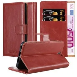Cadorabo Hülle für HTC ONE A9 Schutzhülle in Rot Handyhülle Book Tasche Case Etui Luxury
