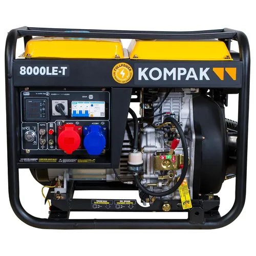 Stromerzeuger Diesel Generator 5800 Watt mit E-Start - Kompakter Dieselgenerator mit 5800 Watt Leistung, ideal für Notstrom und Baustellen. Ausgestattet mit Überspannungsschutz und einfacher Bedienung, bietet er zuverlässige Energie in jeder Situation.