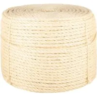vidaXL Seil 100% Sisal 10 mm 25 m - Basteln mit 100% natürlichem Sisalseil, ideal für kreative Projekte und Gartenarbeit, langlebig und wetterfest.