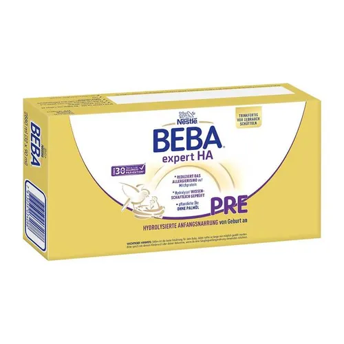 Nestle Beba Expert HA Pre Trinkfertig 2.88 l - Babynahrung, speziell für Säuglinge mit erhöhtem Allergierisiko, unterstützt eine gesunde Entwicklung.