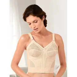Lang-BH TRIUMPH, Damen, Gr. 100, Cup B, beige (elfenbein), 79% Polyamid, 13% Elasthan, 8% Baumwolle, BHs