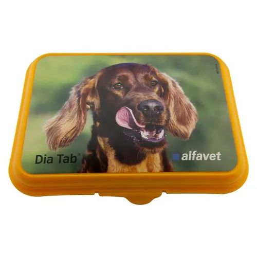 Alfavet Dia Tab 20 x 5,5 g - Verdauungshilfe für Hunde - Praktische Reiseapotheke für Hunde bei Verdauungsstörungen. Unterstützt die Darmflora und schützt die Darmschleimhaut für ein optimales Wohlbefinden.