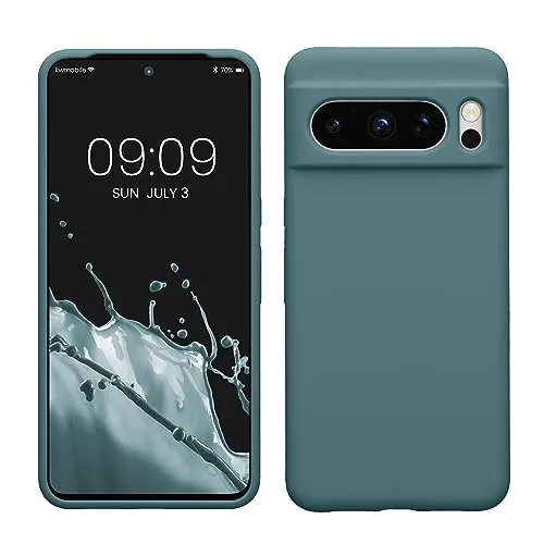 kwmobile Handyhülle für Google Pixel 8 Pro Hülle, für Pixel 8 Pro Case - Hülle Silikon - kabelloses Laden - Arctic Night