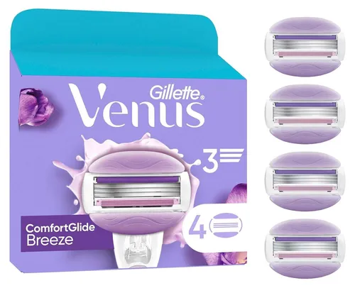 Gillette Venus Comfort Glide Breeze Rasierklingen (57909161) - Hochwertige Rasierklingen für sanftes Gleiten und eine gründliche Rasur. Ideal für die tägliche Pflege und ein angenehmes Hautgefühl.