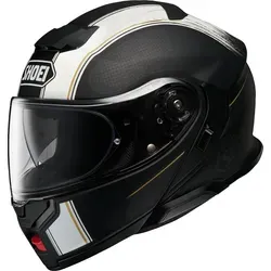 Shoei Neotec 3 Satori Klapphelm, schwarz-weiss-rot, Größe XS - Motorradhelm mit ECE 22.06 Zertifizierung, leichtes Design (1700 g) und praktischer Mikro-Ratschenverschluss für optimalen Tragekomfort.