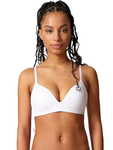 Triangel-BH SKINY "Classicotton" in Weiß, Gr. 80, Cup B - Funktionsunterwäsche mit feiner Spitze am hinteren Unterbrustband, für einen eleganten Look und hohen Tragekomfort.