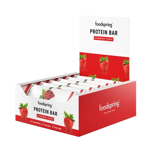 foodspring Protein Bar (12x60g) Strawberry Yoghurt (55,54 EUR/kg)