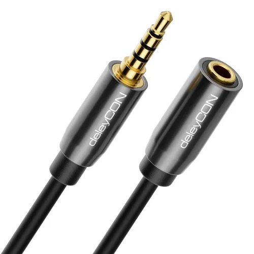 10m 3,5mm Klinken Verlängerung Headset Kopfhörer Mikro 4polig Verlängerungskabel