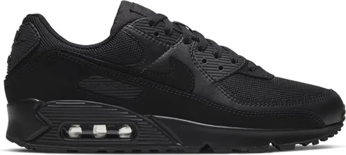 NIKE Herren AIR MAX 90 Sneaker - Black Black Black White, Größe 41 EU - Laufschuhe mit Schaumstoff-Zwischensohle für optimalen Komfort und Gummiaußensohle für exzellente Traktion und Haltbarkeit.