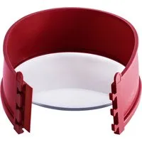 Coox Springform 18 cm mit Glasboden (Dunkelrot) - Kochen & Backen - Praktische Springform mit Glas-Servierplatte für einfaches Servieren und leichte Reinigung, ideal für kreative Backideen.